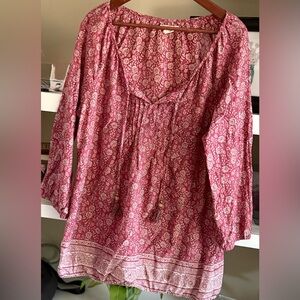 Ruff Hewn boho Blouse Sz L